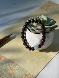 Water Nourishing Wood – Agarwood & Aquamarine Bracelet